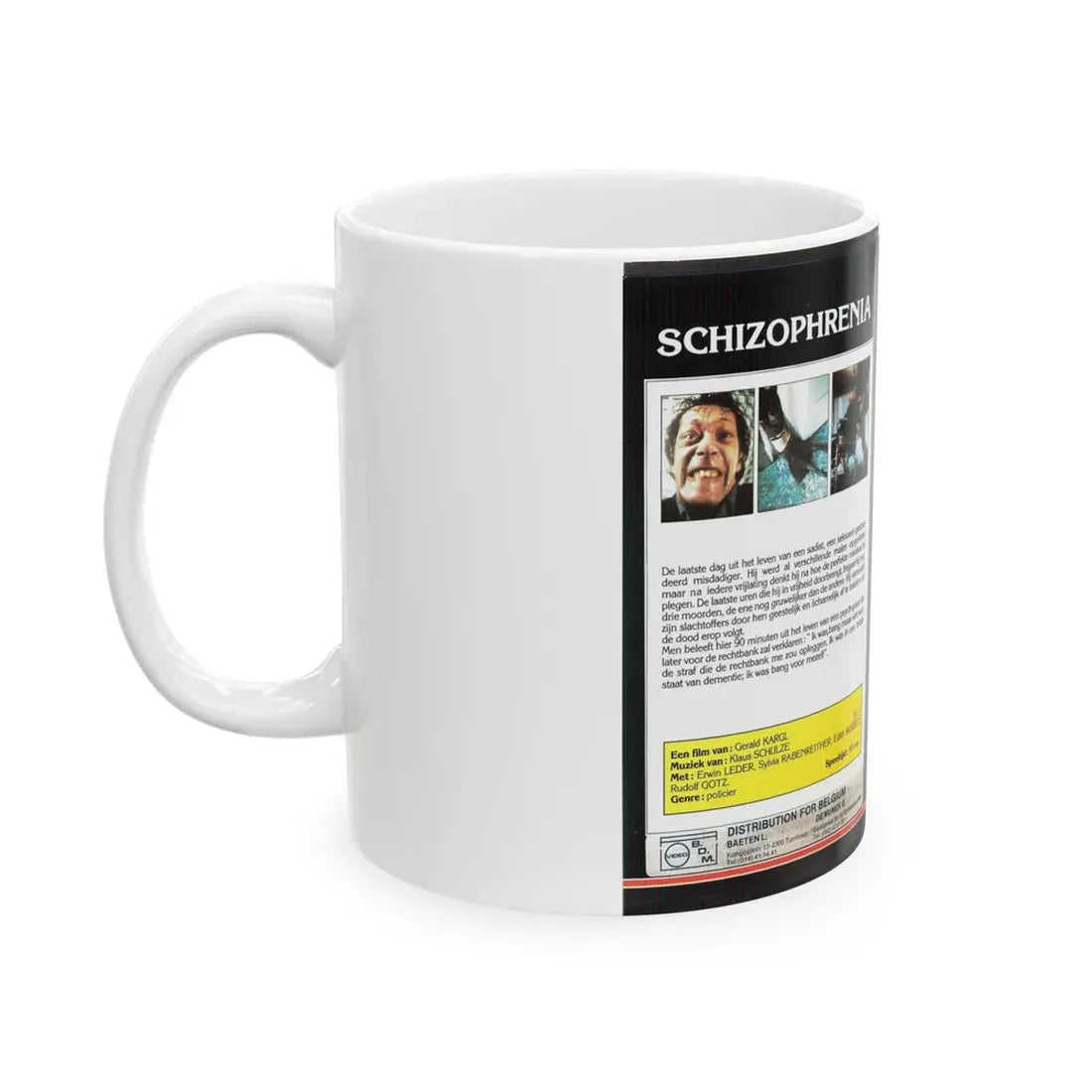 SCHIZOPHRENIA (VHS COVER) - White Coffee Mug - Go Mug Yourself