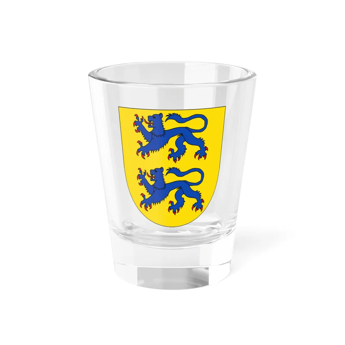 Schleswig Arms (Denmark) (Coat of Arms) Shot Glass 1.5oz 1.5oz - Go Mug Yourself
