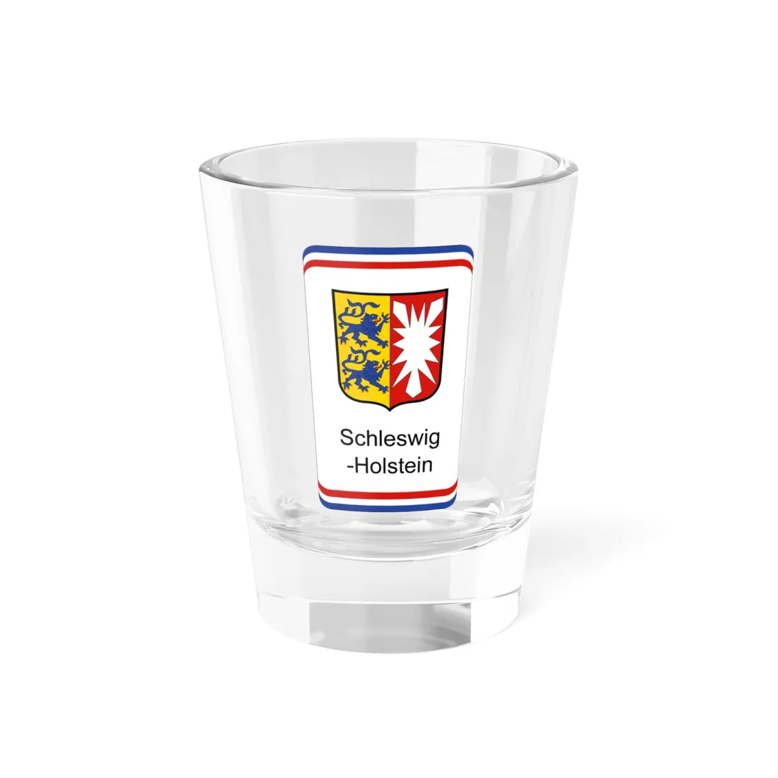 Schleswig-Holstein Border Sign (Denmark) (Coat of Arms) Shot Glass 1.5oz 1.5oz - Go Mug Yourself