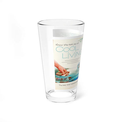 Schlitz Advertising Illustration (Sundblom studio, c. 1950s) (Magazine Illustration) Pint Glass 16oz - Go Mug Yourself