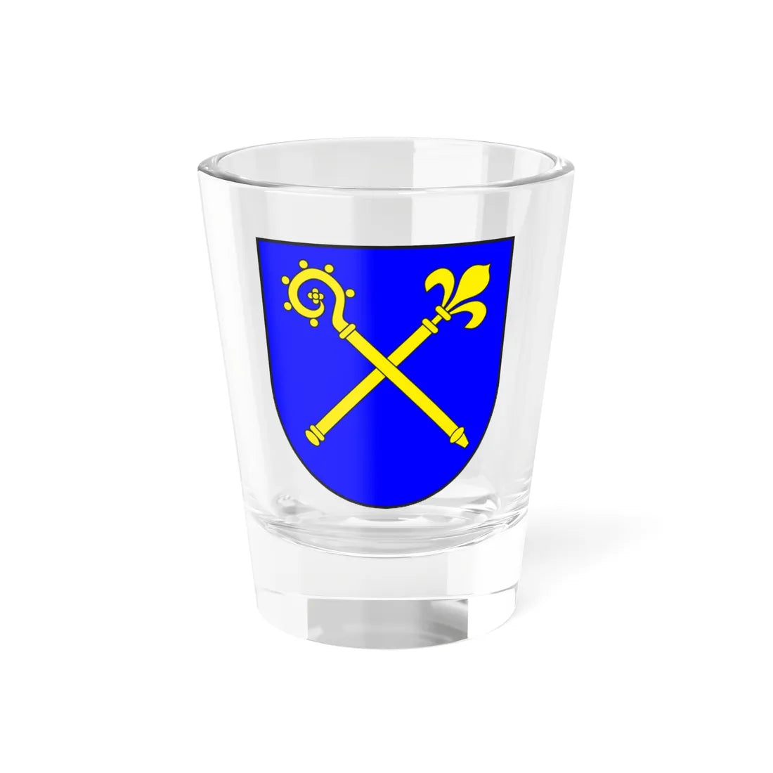 Schmitten GR wappen (Switzerland) (Coat of Arms) Shot Glass 1.5oz 1.5oz - Go Mug Yourself