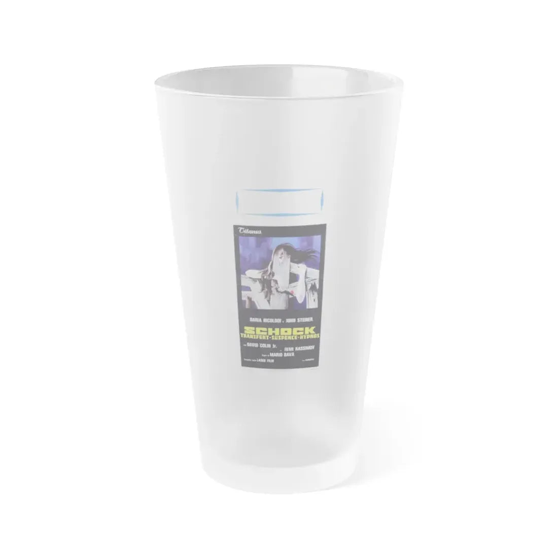SCHOCK (BEYOND THE DOOR II) ITALIAN 1977 Movie Poster - Frosted Pint Glass 16oz 16oz Frosted - Go Mug Yourself