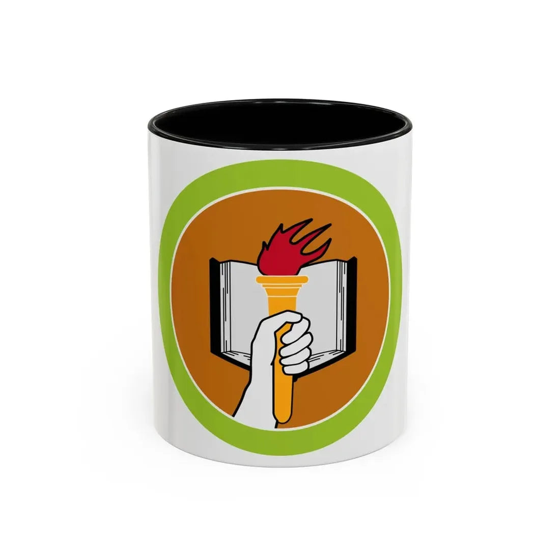 Scholarship (Boy Scout Merit Badge) Accent Coffee Mug 11oz Black - Go Mug Yourself