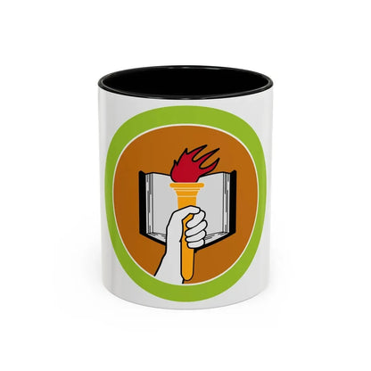 Scholarship (Boy Scout Merit Badge) Accent Coffee Mug 11oz Black - Go Mug Yourself