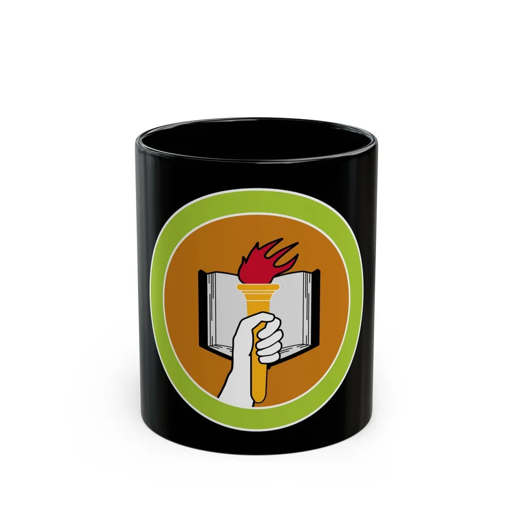 Scholarship (Boy Scout Merit Badge) Black Coffee Mug-11oz-Go Mug Yourself