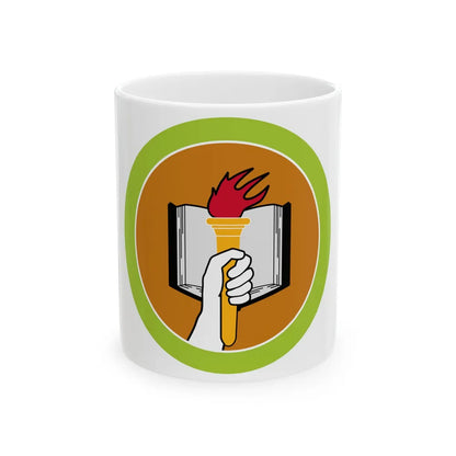 Scholarship (Boy Scout Merit Badge) White Coffee Mug-11oz-Go Mug Yourself