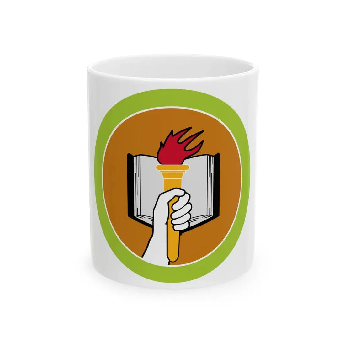 Scholarship (Boy Scout Merit Badge) White Coffee Mug 11oz - Go Mug Yourself