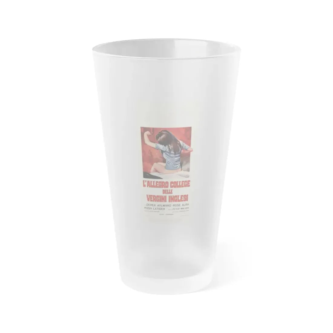 SCHOOL FOR SEX (ITALIAN) 1969 Movie Poster - Frosted Pint Glass 16oz 16oz Frosted - Go Mug Yourself