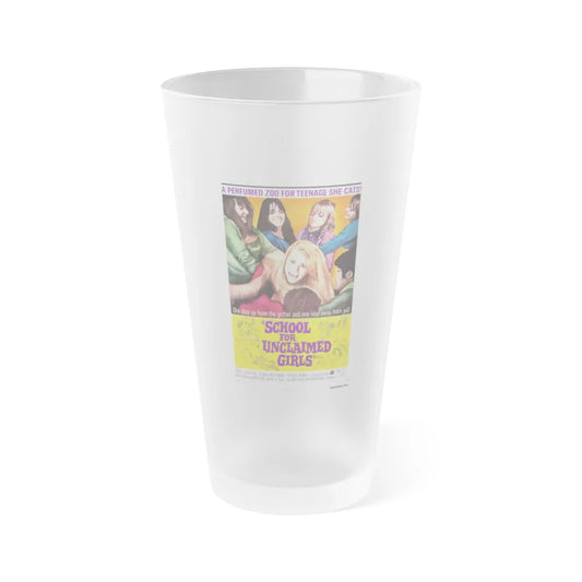 SCHOOL FOR UNCLAIMED GIRLS 1969 Movie Poster - Frosted Pint Glass 16oz-16oz-Frosted-Go Mug Yourself