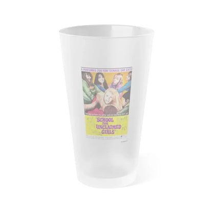SCHOOL FOR UNCLAIMED GIRLS 1969 Movie Poster - Frosted Pint Glass 16oz 16oz Frosted - Go Mug Yourself