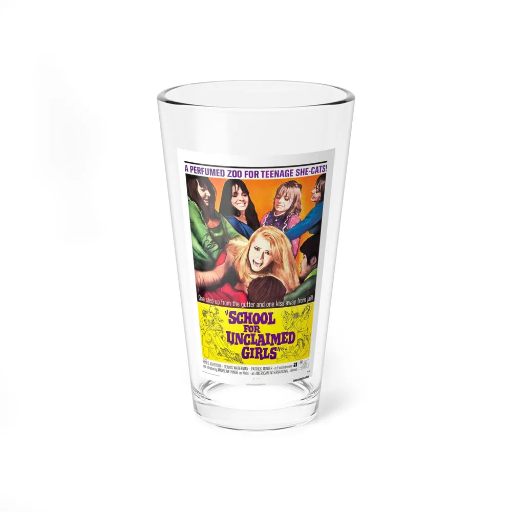 SCHOOL FOR UNCLAIMED GIRLS 1969 Movie Poster - Pint Glass 16oz-16oz-Go Mug Yourself