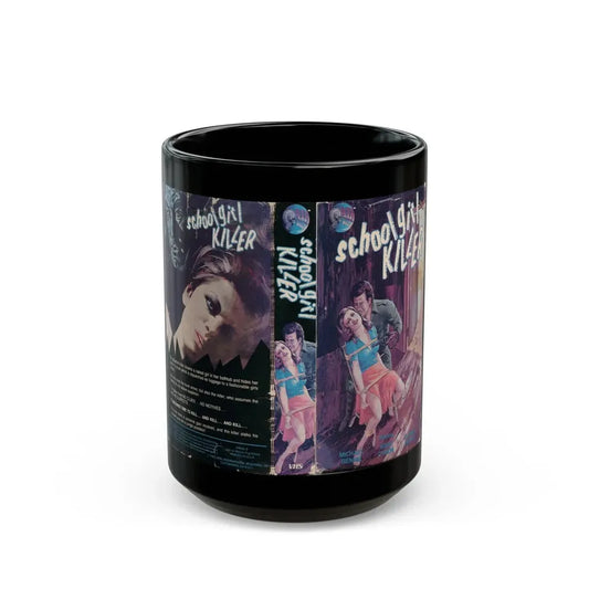 SCHOOL GIRL KILLER (VHS COVER) - Black Coffee Mug 15oz - Go Mug Yourself