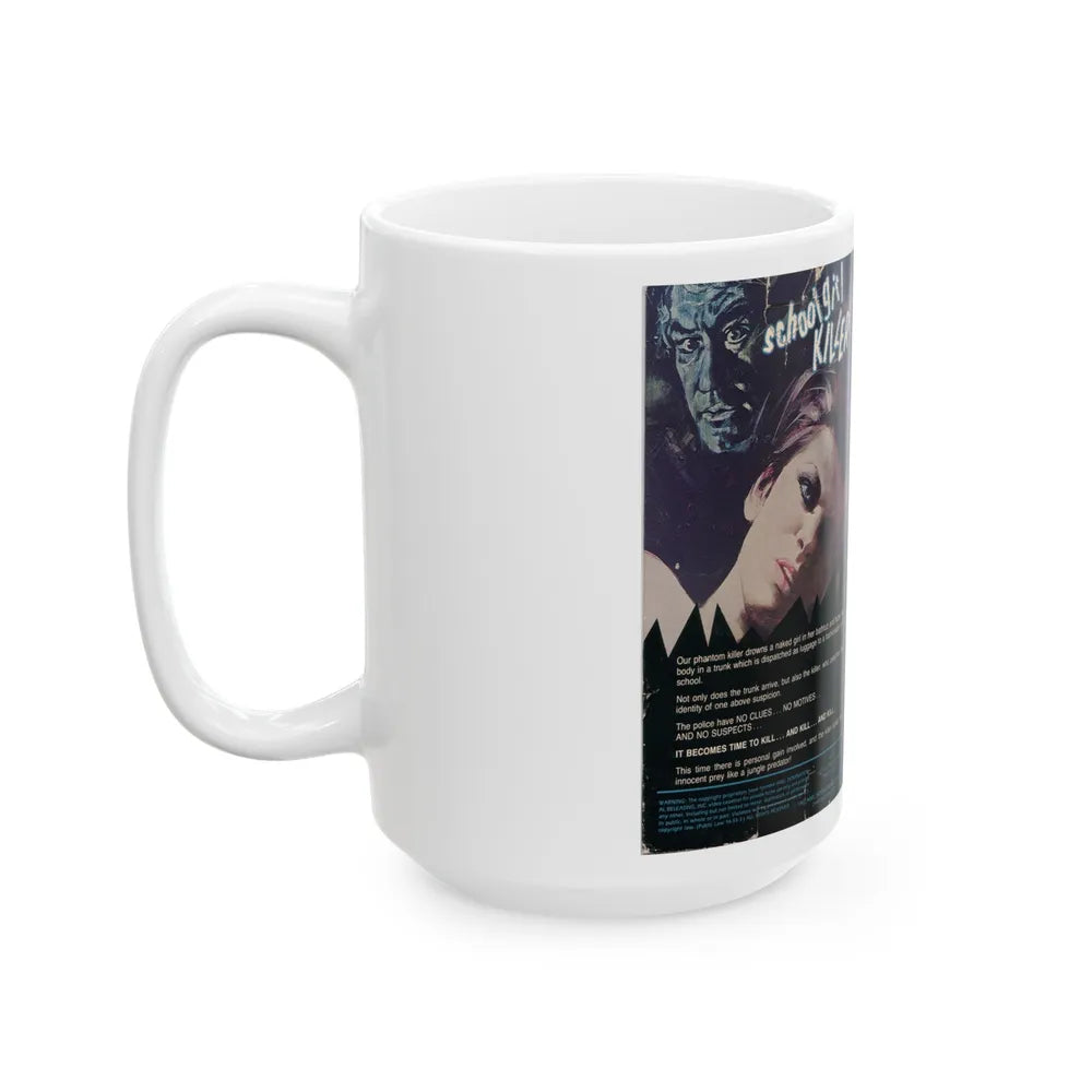 SCHOOL GIRL KILLER (VHS COVER) - White Coffee Mug-Go Mug Yourself