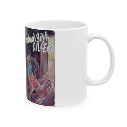 SCHOOL GIRL KILLER (VHS COVER) - White Coffee Mug-Go Mug Yourself