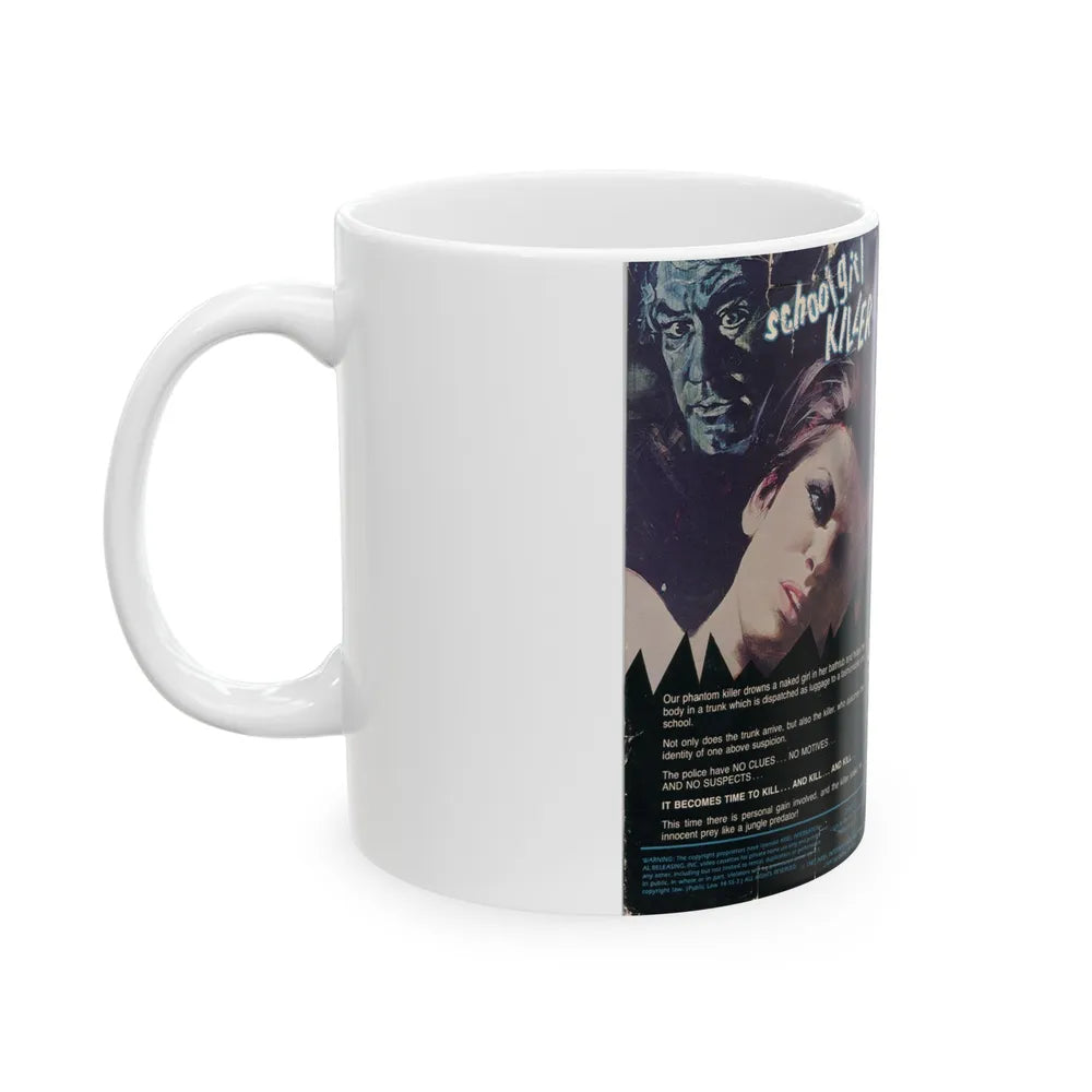 SCHOOL GIRL KILLER (VHS COVER) - White Coffee Mug-Go Mug Yourself