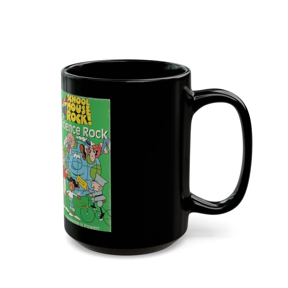 SCHOOL HOUSE ROCK SCIENCE ROCK (VHS COVER) - Black Coffee Mug-Go Mug Yourself