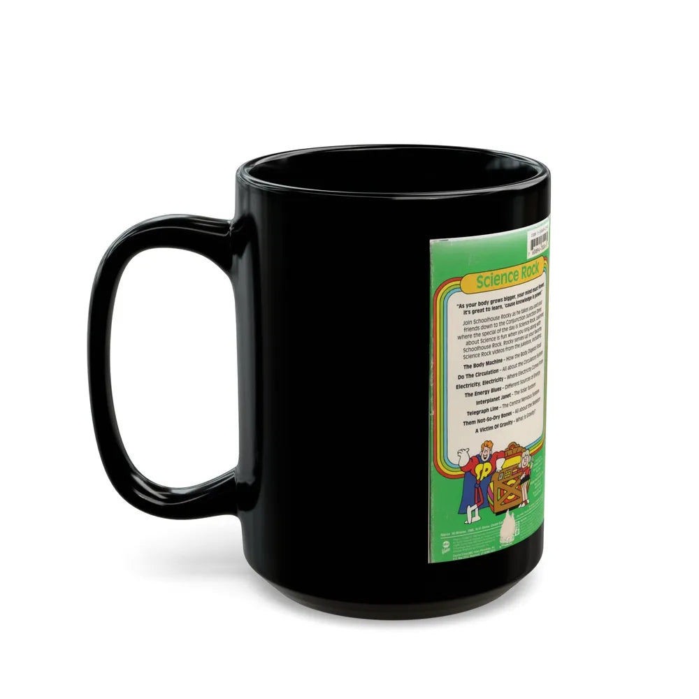 SCHOOL HOUSE ROCK SCIENCE ROCK (VHS COVER) - Black Coffee Mug-Go Mug Yourself