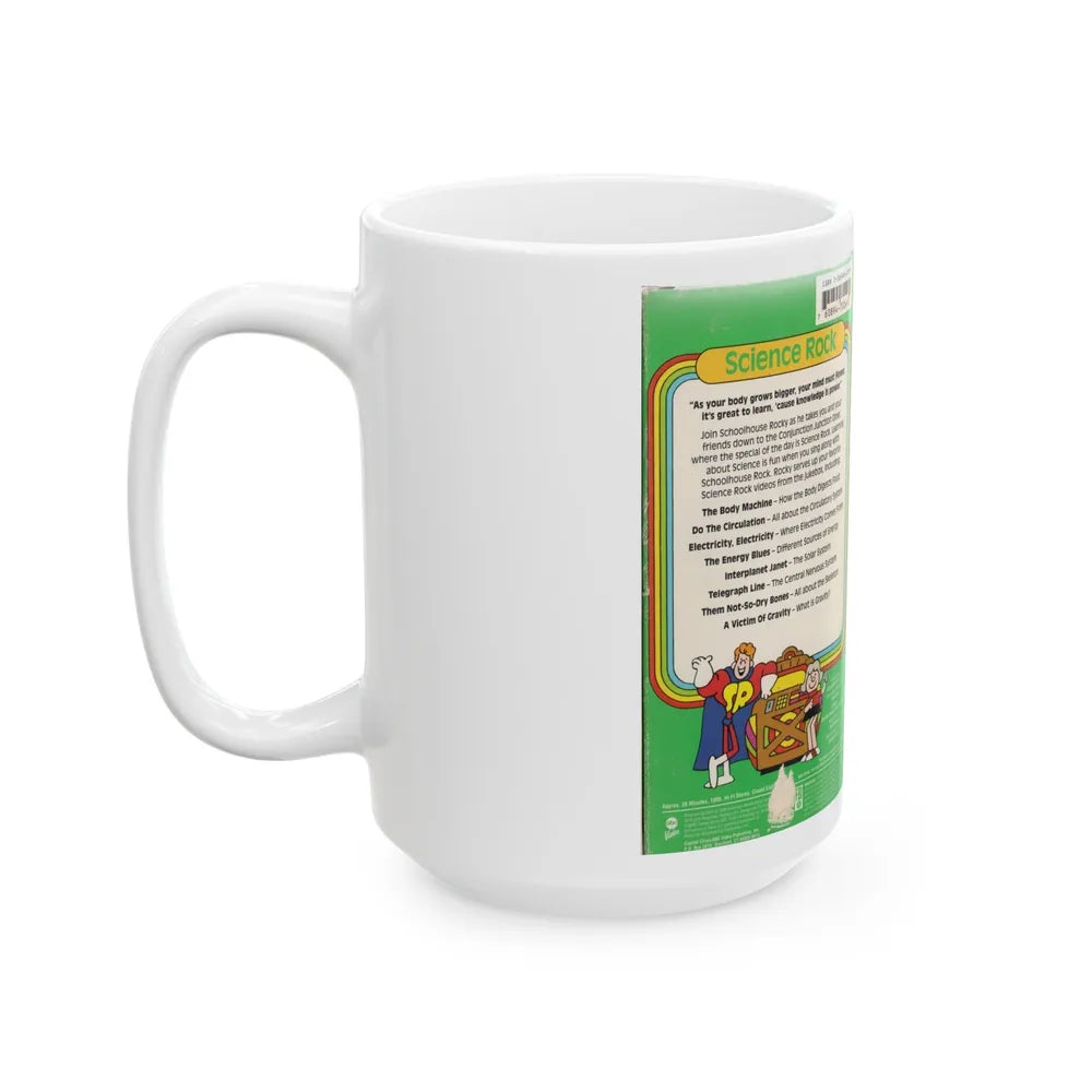 SCHOOL HOUSE ROCK SCIENCE ROCK (VHS COVER) - White Coffee Mug-Go Mug Yourself