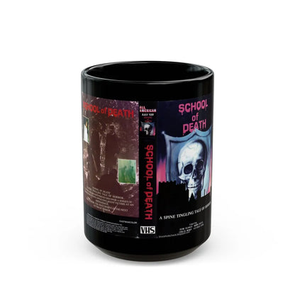 SCHOOL OF DEATH (VHS COVER) - Black Coffee Mug-15oz-Go Mug Yourself