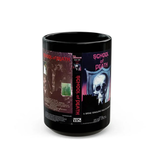 SCHOOL OF DEATH (VHS COVER) - Black Coffee Mug 15oz - Go Mug Yourself