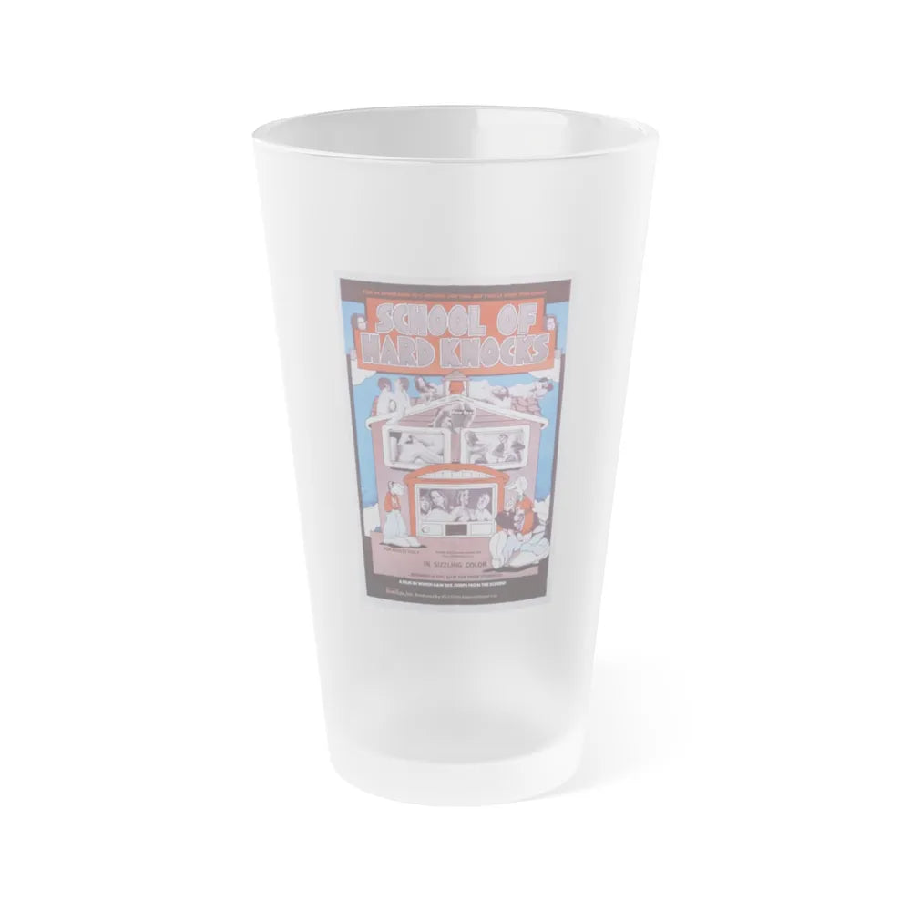 SCHOOL OF HARD KNOCKS 1970 Movie Poster - Frosted Pint Glass 16oz-16oz-Frosted-Go Mug Yourself