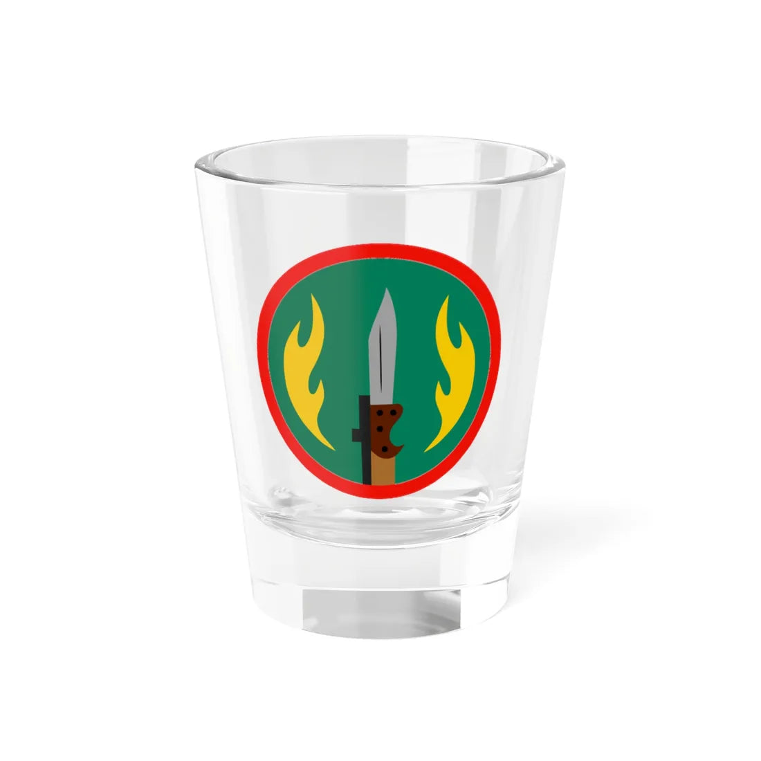 School of Infantry and Tactics icon (Bangladesh) (Coat of Arms) Shot Glass 1.5oz 1.5oz - Go Mug Yourself