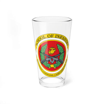 School Of Infantry Training CommandCamp Lejeune NC (USMC) Pint Glass 16oz 16oz - Go Mug Yourself