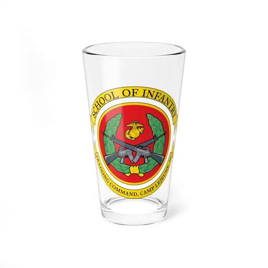 School Of Infantry Training CommandCamp Lejeune NC (USMC) Pint Glass 16oz 16oz - Go Mug Yourself