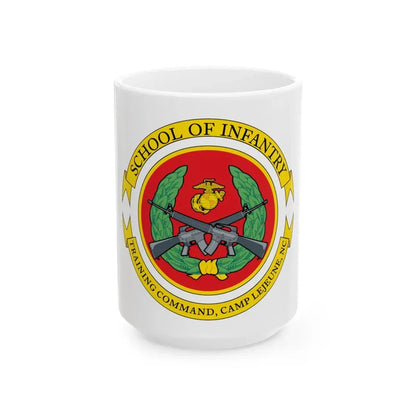 School Of Infantry Training CommandCamp Lejeune NC (USMC) White Coffee Mug 15oz - Go Mug Yourself