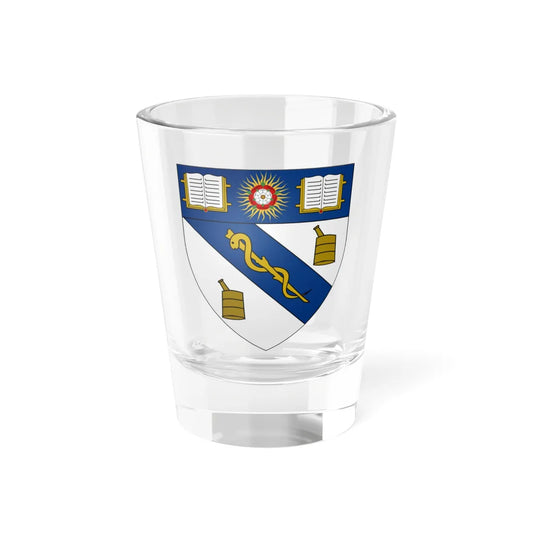School of Pharmacology (United Kingdom) (Coat of Arms) Shot Glass 1.5oz 1.5oz - Go Mug Yourself