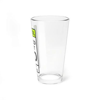 SCHOOL SPEED LIMIT FLASHING Delaware S5-3-DE (Delaware) (Road Sign) Pint Glss 16oz - Go Mug Yourself