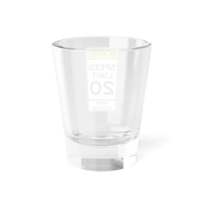 SCHOOL SPEED LIMIT FLASHING Delaware S5-3-DE (Delaware) (Road Sign) Shot Glass 1.5oz - Go Mug Yourself