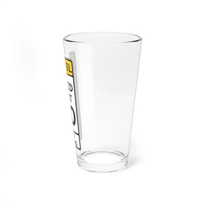SCHOOL SPEED LIMIT FLASHING Delaware S5-3-DE old (Delaware) (Road Sign) Pint Glass 16oz - Go Mug Yourself