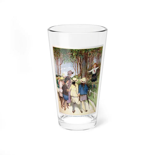 School Stories for Girls, Thomas Nelson and Sons, Ltd, 1927 (Magazine Illustration) Pint Glass 16oz 16oz - Go Mug Yourself
