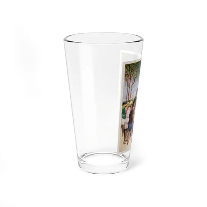 School Stories for Girls, Thomas Nelson and Sons, Ltd, 1927 (Magazine Illustration) Pint Glass 16oz - Go Mug Yourself