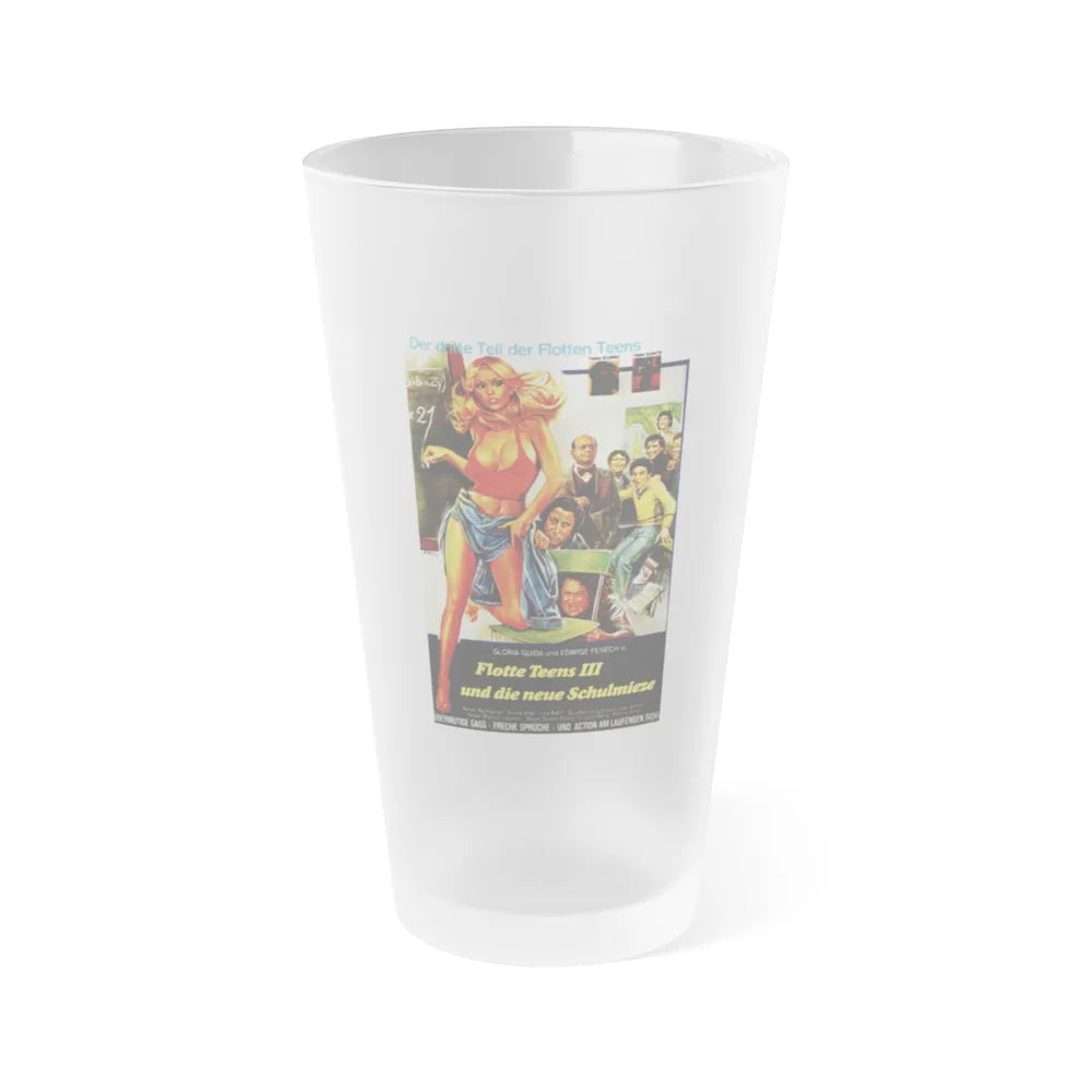 SCHOOL TEACHER IN COLLEGE 1978 Movie Poster - Frosted Pint Glass 16oz-16oz-Frosted-Go Mug Yourself