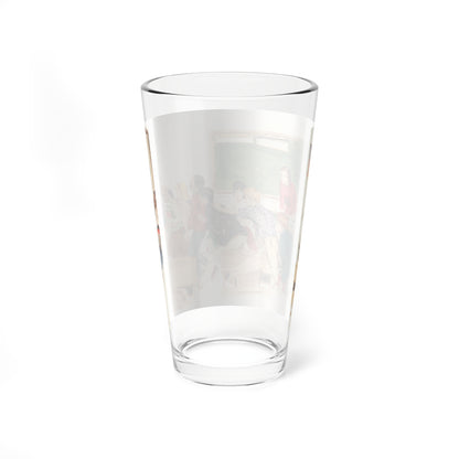 School's Out, preliminary story illustration (Magazine Illustration) Pint Glass 16oz-Go Mug Yourself