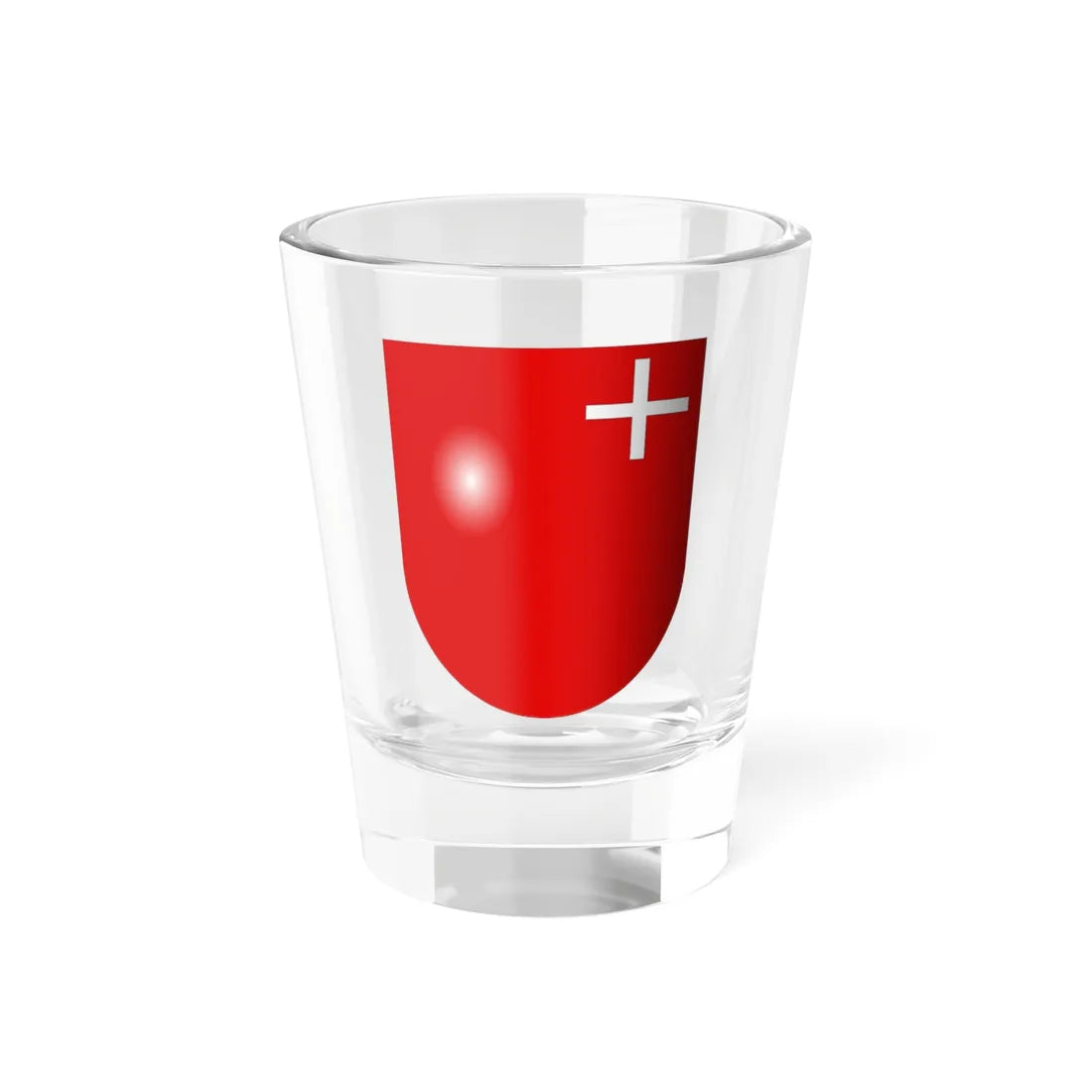 Schwytz-coat of arms 3d (Switzerland) (Coat of Arms) Shot Glass 1.5oz 1.5oz - Go Mug Yourself