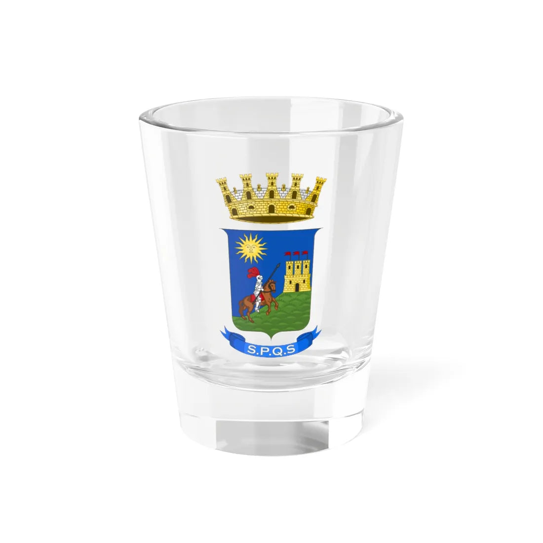Sciacca-Stemma (Italy) (Coat of Arms) Shot Glass 1.5oz 1.5oz - Go Mug Yourself