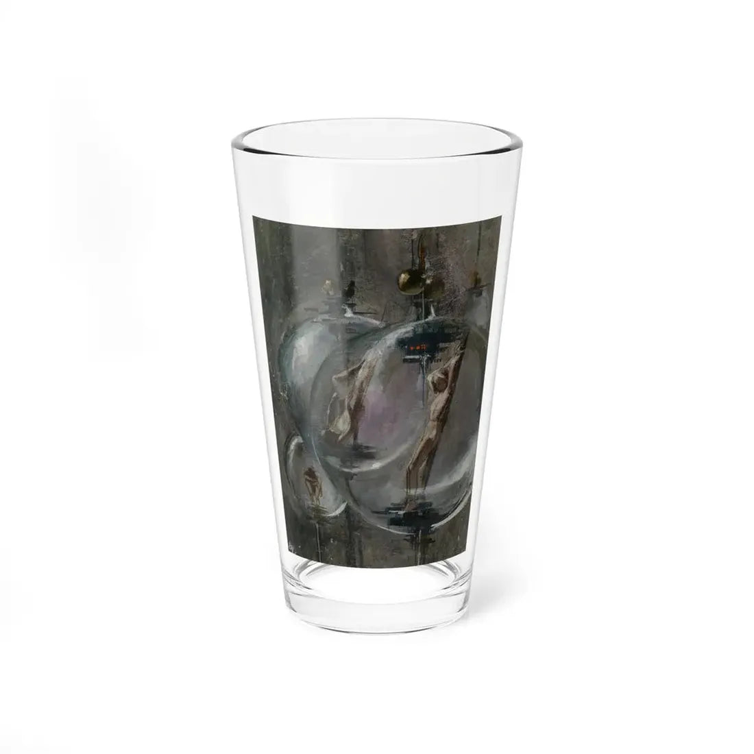 Science Fiction Terror Tales, paperback cover preliminary, 1955 - Pint Glass 16oz 16oz - Go Mug Yourself