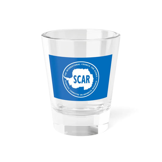 Scientific Committee on Antarctic Research flag Shot Glass 1.5oz 1.5oz - Go Mug Yourself