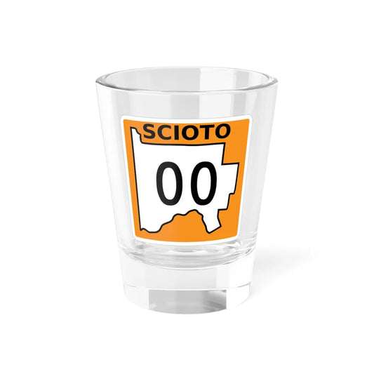 Scioto County OH template (Ohio) (Road Sign) Shot Glass 1.5oz 1.5oz - Go Mug Yourself