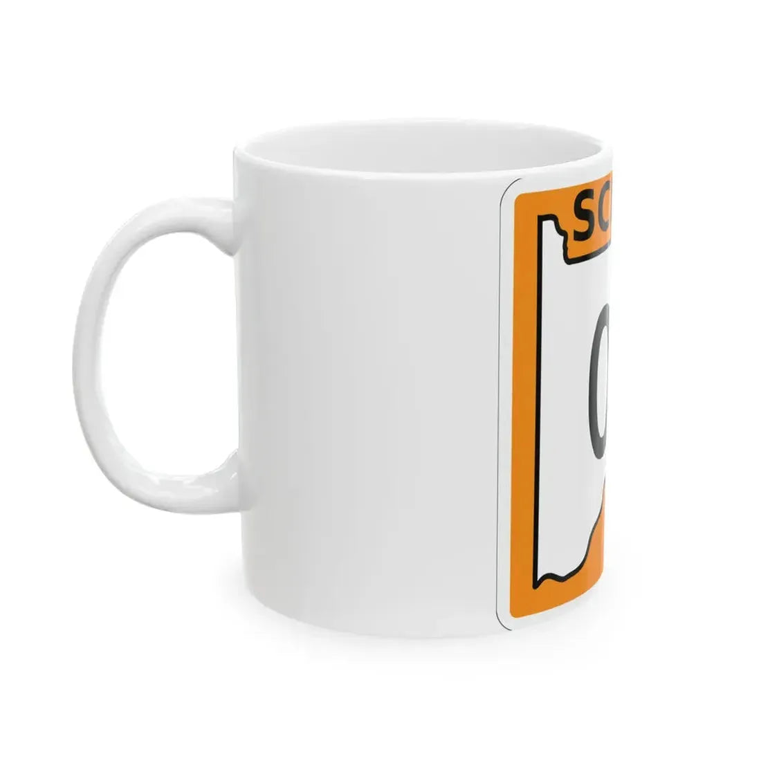 Scioto County OH template (Ohio) (Road Sign) White Coffee Mug - Go Mug Yourself