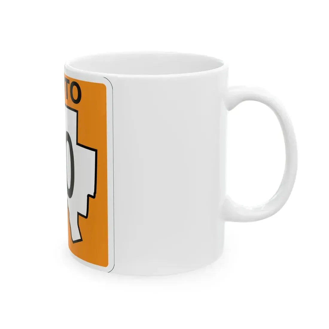 Scioto County OH template (Ohio) (Road Sign) White Coffee Mug - Go Mug Yourself
