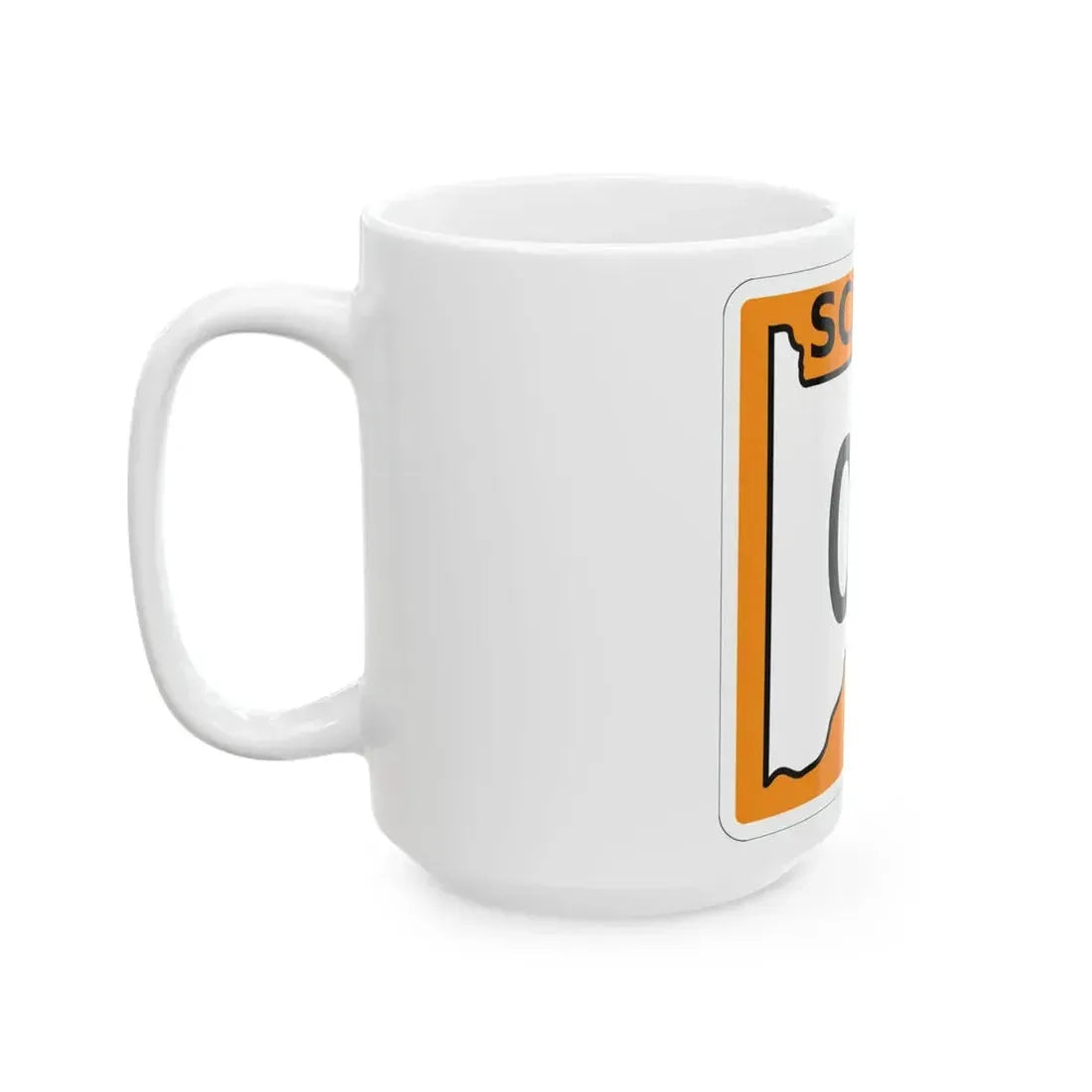 Scioto County OH template (Ohio) (Road Sign) White Coffee Mug - Go Mug Yourself