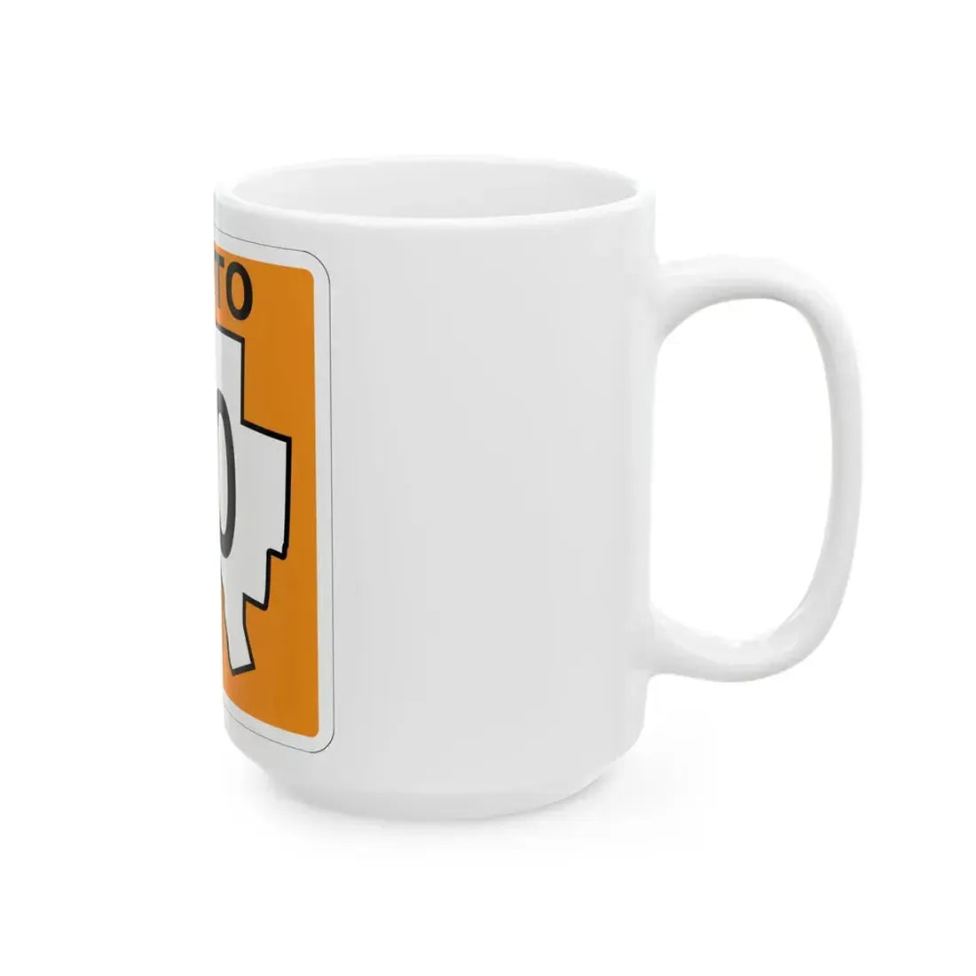 Scioto County OH template (Ohio) (Road Sign) White Coffee Mug - Go Mug Yourself