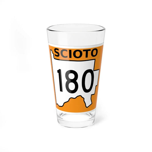 Scioto County Route 180 OH (Ohio) (Road Sign) Pint Glass 16oz 16oz - Go Mug Yourself