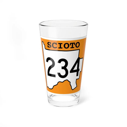 Scioto County Route 234 OH (Ohio) (Road Sign) Pint Glass 16oz 16oz - Go Mug Yourself
