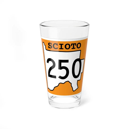 Scioto County Route 250 OH (Ohio) (Road Sign) Pint Glass 16oz 16oz - Go Mug Yourself