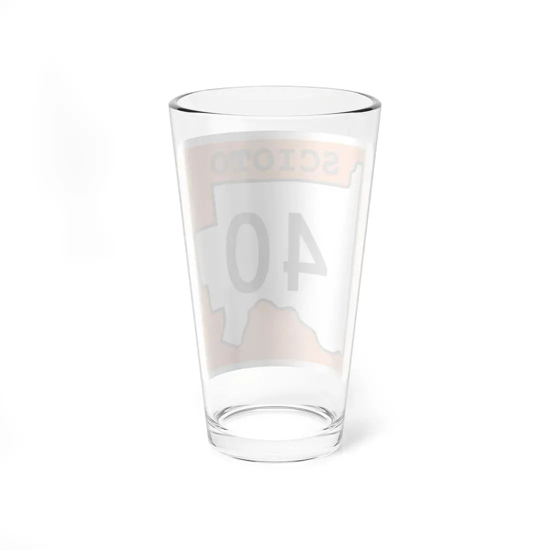 Scioto County Route 40 OH (Ohio) (Road Sign) Pint Glass 16oz - Go Mug Yourself